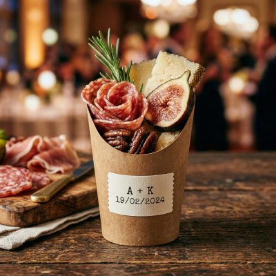 Barra carrito de charcuteria para eventos