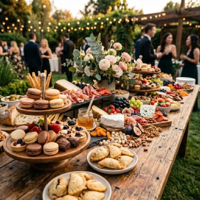 Mesas dulces y saladas para eventos