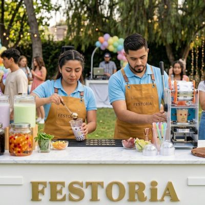 Alternativa de barras para eventos sin alcochol