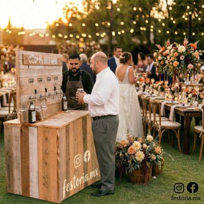 Estación de cerveza de barril para eventos